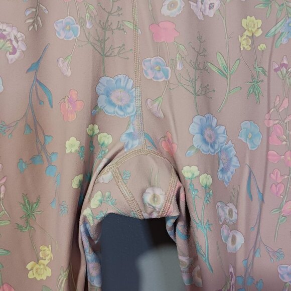 Fabletics Pure Luxe Beige Floral High Waist Leggings XL - Picture 2 of 9